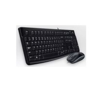 Logitech Desktop MK120 Vadu tastatūra un pele USB QWERTZ melna