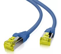 Helos ultra flex savienojuma kabelis S/FTP Cat 6a TPE blue 15.0m - Ļoti elastīgs savienojuma kabelis - Ideāli piemērots, piemēram, multivides tehnoloģijām vai optimizētai kabeļu vadībai tīkla skapjos