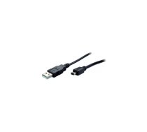 S/CONN USB A/B 2m USB kabelis USB 2.0 Mini-USB B Melns