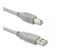 Qoltec 50394 USB kabelis 0,5 m USB 2.0 USB A USB B Pelēks