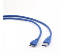 USB kabelis GEMBIRD CCP-MUSB3-AMBM-0.5M — USB A uz Micro‑USB B, USB 3.2 Gen 1, 0.5 m, zils