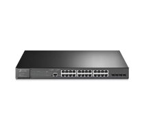 TP-Link JetStream TL-SG3428MP tīkla pārslēgs Vadīts L2+ Gigabit Ethernet (10/100/1000) Power over Ethernet (PoE) 1U Melns