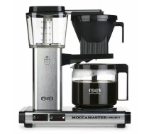 Pilējošā kafijas automāts MOCCAMASTER KBG 741 — 1,25 l tvertne, 10 tasītes, 1520 W, ner. tērauds/melns