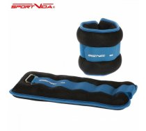 SportVida Ergo Fit Roku un Kāju atsvari 2 * 2KG ar regulējamu lipekļa elementu Tumši zila