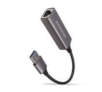 AXAGON USB 3.2 Gen 1 Type-A uz Gigabit Ethernet adapteris ADE-TR — 10/100/1000 Mb/s, metāla titāna pelēks, 5000 Mbit/s