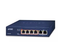 Neadministrēts slēdzis PLANET FSD-604HP-SD 4-Port 10/100TX 802.3at POE