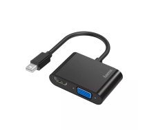 Hama 00200330 video kabeļu aksesuārs Mini DisplayPort HDMI + VGA (D-Sub) Melns