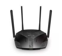 Mercusys AX1800 Dual-Band WiFi 6 Router MR70X 802.11ax, 1201+574 Mbit/s, 10/100/1000 Mbit/s, Ethernet LAN (RJ-45) ports 3, Antenna type 4xFixed, Black
