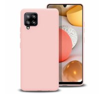 Mocco Liquid Silicone Soft Back Case Aizmugurējais Silikona Apvalks Priekš Samsung Galaxy A42 5G Rozā