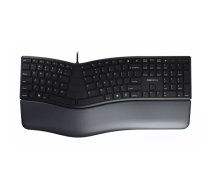 Klavieture CHERRY KC 4500 ERGO Universal USB AZERTY Beļģu Melna