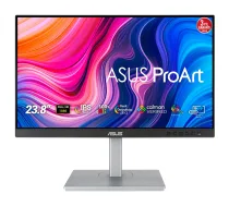 ASUS ProArt PA247CV Datora Monitors 23.8 Collas Full HD 1920 x 1080 LED IPS Matēts 5 ms Iebūvēti skaļruņi USB centrmezgls VESA Augstuma regulēšana Melns Sudraba