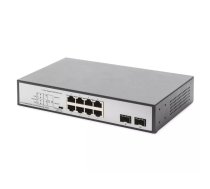Digitus DN-95140 tīkla pārslēgs Nepārvaldīts Gigabit Ethernet (10/100/1000) Power over Ethernet (PoE) Melns, Sudrabs