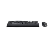 Logitech MK850 Performance tastatūra Pele iekļauta Universāls RF bezvadu sakari + Bluetooth QWERTZ Vācu Melns