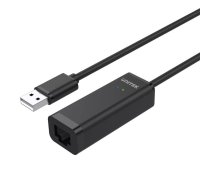 Tīkla adapteris Unitek Y-1468 USB uz Ethernet (Fast Ethernet, 10/100Base-TX, 480 Mbit/s, RJ-45, melna)