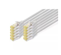 Tīkla kabelis Digitus CAT 6A S/FTP RJ-45 1m Pelēks