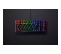 Mehāniskā spēļu tastatūra Razer BlackWidow V3 Tenkeyless — USB, QWERTY US, Razer Yellow slēdži, RGB apgaismojums, melna