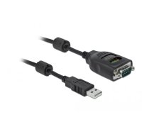 DeLOCK 90497 seriālais kabelis Melns 2 m USB Type-A RS-232 DB9