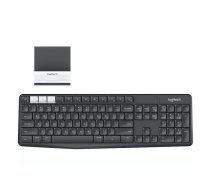 Logitech K375s Multi-Device Wireless Keyboard and Stand Combo tastatūra RF bezvadu sakari + Bluetooth QWERTZ Vācu Grafīts, Balts