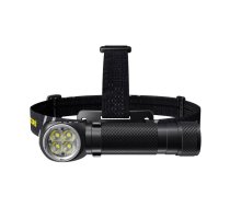 Galvas lukturis Nitecore HC35 — 4 LED, 2700 lm, atbalsta 18650/CR123, 138,5 g, melns
