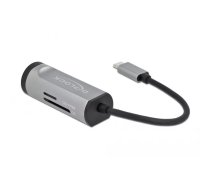 DeLOCK 64115 dokstacija USB 3.2 Gen 1 (3.1 Gen 1) Type-C Melns, Sudrabs