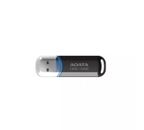 USB zibatmiņa ADATA C906 64 GB USB Type-A 2.0, melna, ar aizsargvāciņu
