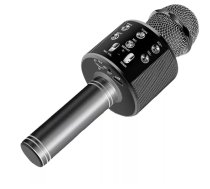 RoGer Bluetooth Karaoke Mikrofons Ar iebūvētu Skaļruni / 2x 5W / Aux / USB / MicroSD / Melns