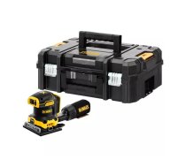 Loksņu slīpmašīna DeWalt DCW200NT-XJ, bezvadu 18 V, bezsuku motors, 1 kg, 8000–13500 OPM, 1.6 mm orbitā, putekļu izvade, somiņa