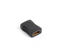 Savilkšanas savienotājs LANBERG HDMI — HDMI sieviešu–sieviešu, melns, AD-0018-BK