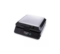 Vafeļu panna Adler AD 3036, 4 apaļas vafeles, 1500 W, melna/pelēka, ar nepiedegošu pārklājumu