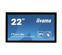iiyama ProLite TF2234MC-B7AGB monitori 54,6 cm (21.5") 1920 x 1080 pikseļi Full HD LED Skārienjūtīgais ekrāns Vairāklietotāju Melns