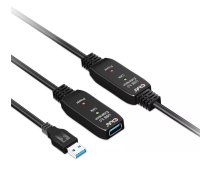 Aktīvais atkārtotāja kabelis CLUB3D USB 3.2 Gen1 10m M/F 28AWG