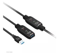 USB 3.2 Gen1 aktīvais pagarinātājs CLUB3D CAC-1406 15m M/F 28AWG