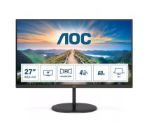 AOC V4 U27V4EA monitori 68,6 cm (27") 3840 x 2160 pikseļi 4K Ultra HD LED Melns