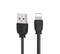 USB — Lightning kabelis REMAX RC-134i, 1 m, 2.1 A, melns