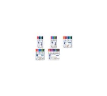 STAEDTLER Lumocolor marķieris uz tāfeles 351, 6 zīmju komplekts, līnijas platums: 2,0 mm, ar lodveida uzgalīti, atkārtoti uzpildāms, DRY SAFE, - 1 gab. (351 WP6-1)