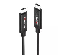 Lindy 43308 USB kabelis 5 m USB 3.2 Gen 2 (3.1 Gen 2) USB C Melns