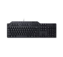 Klaviatūra Dell KB522 pilna izmēra vadu USB QWERTZ vācu 104 taustiņi melna