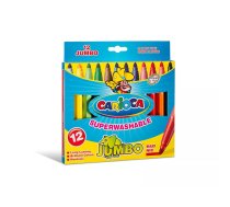 Carioca Jumbo flomāsters Īpaši izteikts treknraksts Daudzkrāsains 12 pcs