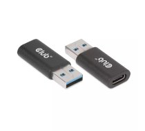 CLUB3D CAC-1525 kabeļu spraudņu pāreja USB A USB Type C Melns