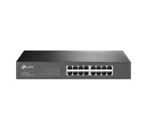 TP-Link TL-SG1016D tīkla pārslēgs Nepārvaldīts L2 Gigabit Ethernet (10/100/1000) Melns