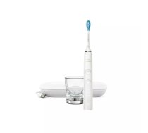 Sonic elektriskā zobu suka Philips DiamondClean 9000 HX9911 — vibrējoša, Li‑Ion uzlādējamā, 3 režīmi, balta