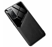 Mocco Lens Leather Back Case Aizmugurējais Ādas Apvalks Priekš Apple Iphone 12 Pro Max Melns