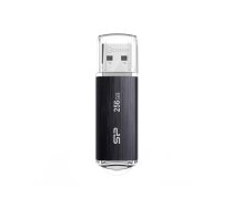 USB zibatmiņa Silicon Power Blaze B02 256 GB USB Type-A 3.2 Gen 1, melna, ar vāciņu