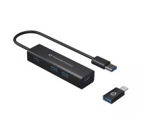 Conceptronic HUBBIES06B interfeisa centrmezgls USB 3.2 Gen 1 (3.1 Gen 1) Type-A 5000 Mbit/s Melns