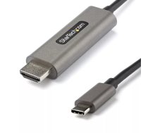 StarTech.com CDP2HDMM1MH video kabeļu aksesuārs 1 m HDMI Type A (Standard) USB Veids-C Melns, Sudrabs