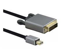 Helos PREMIUM - Video kabelis - Mini DisplayPort (M) uz DVI-D (M) - 2 m - 1080p atbalsts, Dolby DTS-HD Master Audio atbalsts - melns