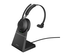 Austiņas Jabra Evolve2 65 USB-A UC Mono ar uzlādes staciju - melnas