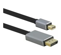 Helos PREMIUM - DisplayPort kabelis - Mini DisplayPort (M) uz DisplayPort (M) - DisplayPort 1.4 - 3 m - Dolby DTS-HD Master Audio atbalsts, atbalsta 8K UHD (7680 x 4320) - melns