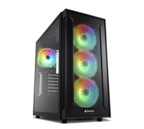 Datora korpuss Sharkoon TG6M RGB Tower Black