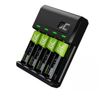 VitalCharger lādētājs 4x baterijas AA 2000mAh